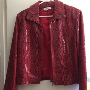 Yvonne Marie Red Suede Jacket